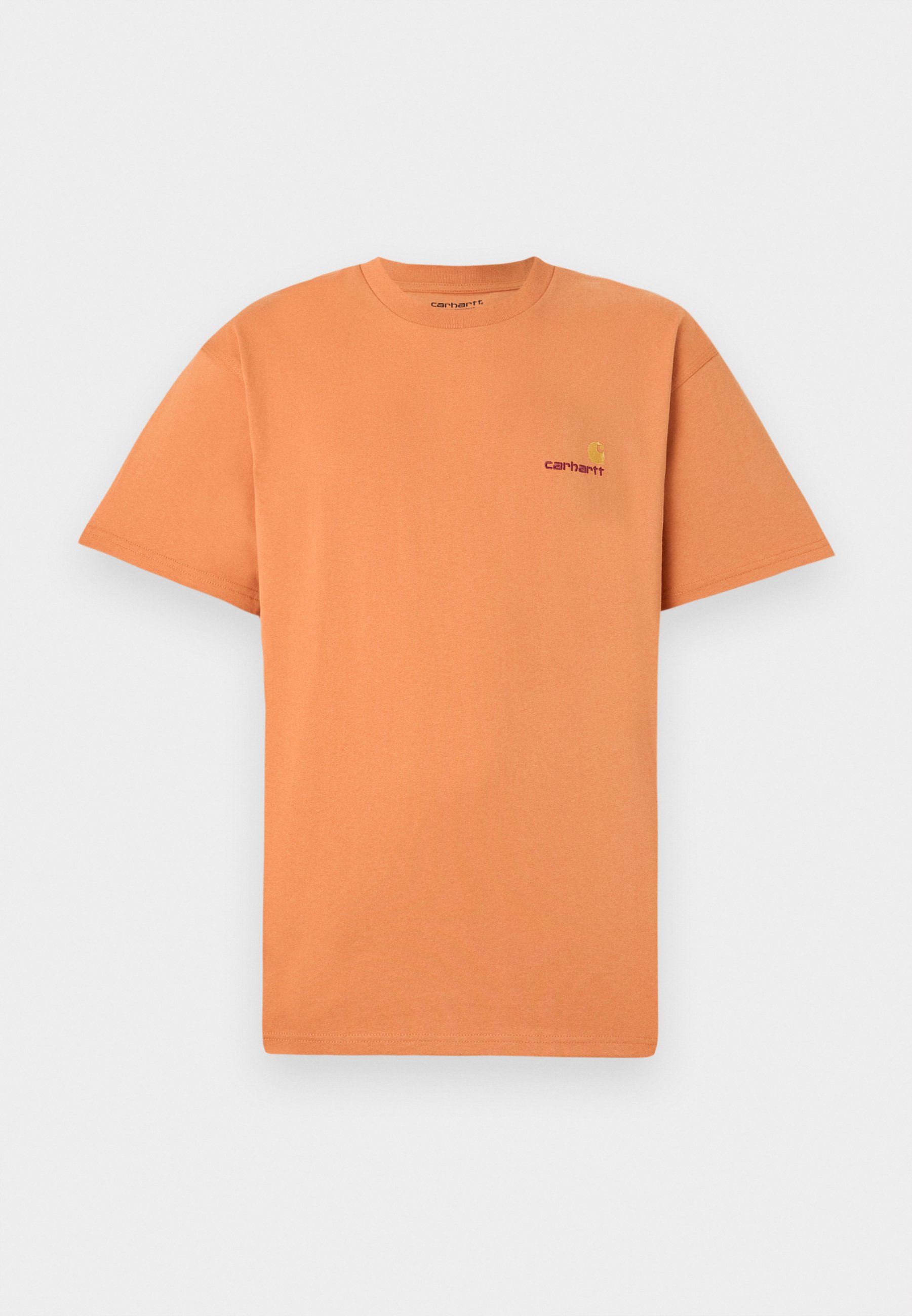 Carhartt WIP AMERICAN SCRIPT - Jednoduché tričko - orange