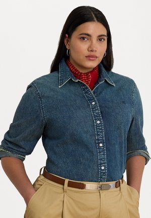 Lauren Ralph Lauren Woman CLASSIC FIT DENIM SHIRT - Skjortebluse - haze wash