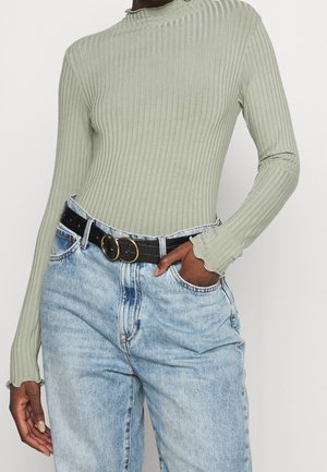 Mads Nørgaard Long sleeved top - mottled olive