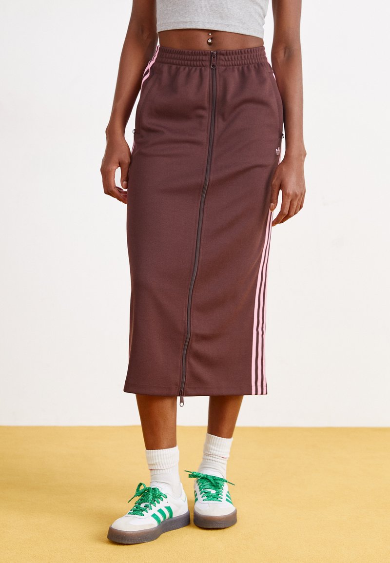 adidas Originals SKIRT - Pencil φούστα - shadow brown