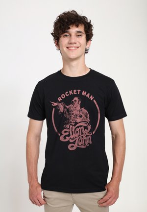 Henry Tiger, ROCKETMAN CIRCLE POINT MUSIC SINGER - T-shirts print - black