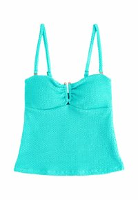 Next - BANDEAU - Bikinio viršutinė dalis - aqua blue crinkle Miniatiūros vaizdas 1