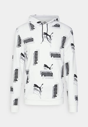 POWER HOODIE - Felpa - white