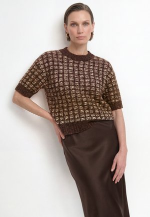 Rich & Royal, RICH & ROYAL PULLOVER - T-shirt print - chocolate torte