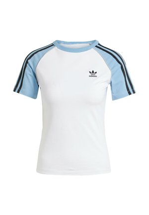 adidas Originals, 3S SLIM - T-shirt basic - white   ash blue