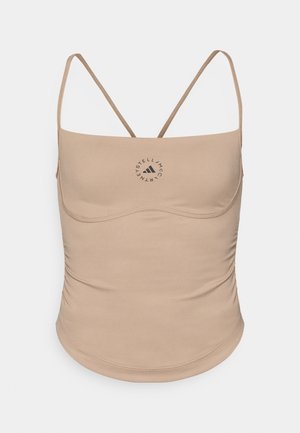 CROP - Top - chalky brown