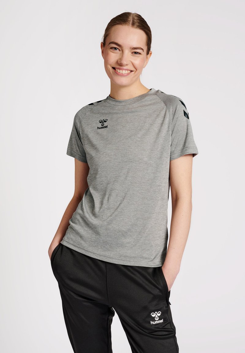 Hummel - Sport T-shirt - grey melange, Vergroten