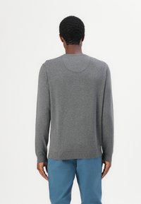 TOM TAILOR BASIC CREWNECK - Strickpullover - classic dark grey melange