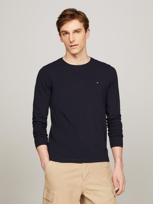 SLIM FIT - Long sleeved top - blue