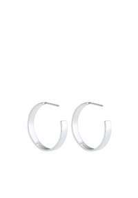 Elli CREOLE BASIC GEO TREND BLOGGER REDONDO - Ohrringe - silver coloured