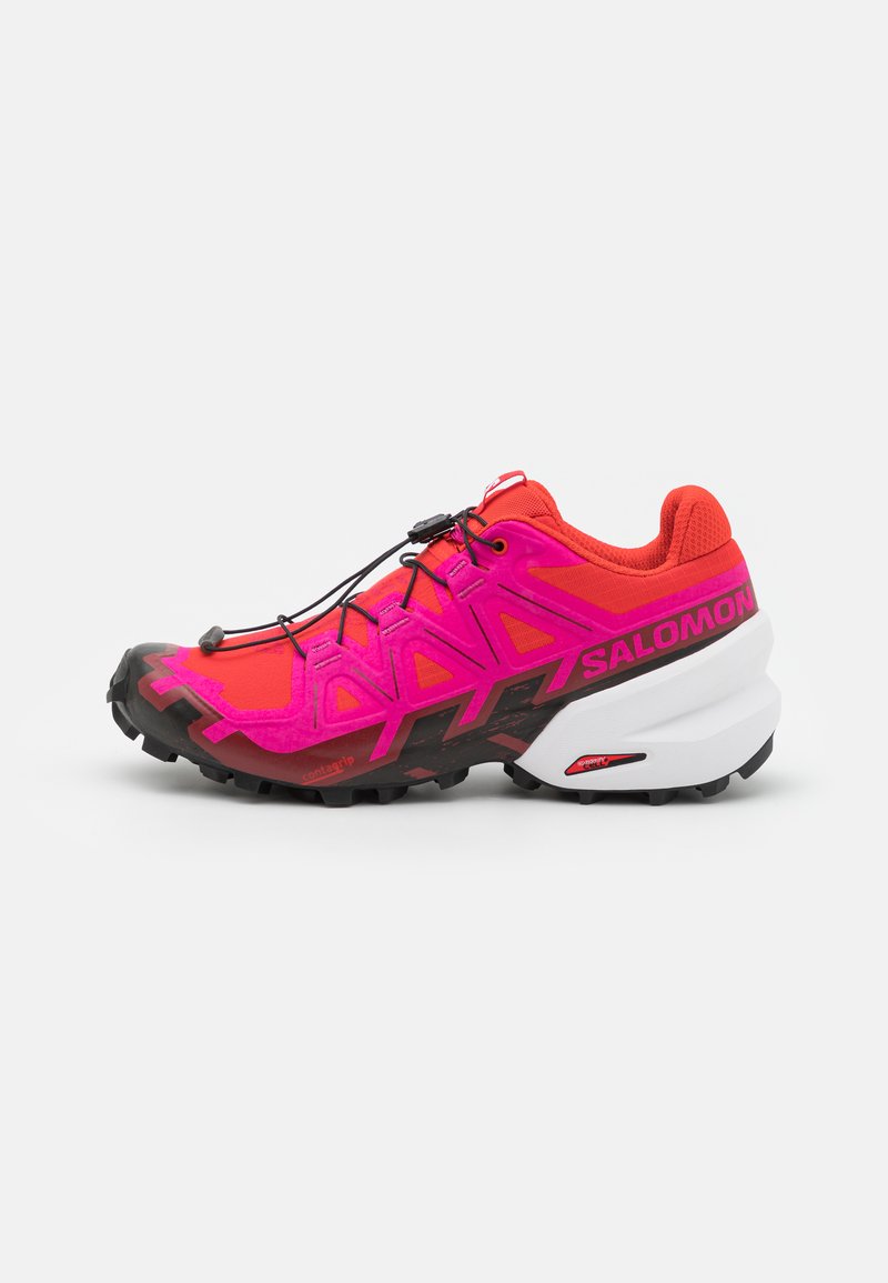 Salomon SPEEDCROSS 6 - Sapatilhas de trail running - fiery red/very berry/white