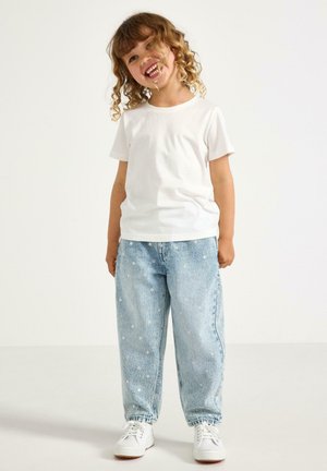 Lindex, LINDEX BARREL JEANS WITH STARS LINDEX - Jeans Relaxed Fit - denim