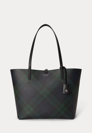 Lauren Ralph Lauren, FAUX-LEATHER LARGE REVERSIBLE TOTE BAG - Чанта за пазаруване - black