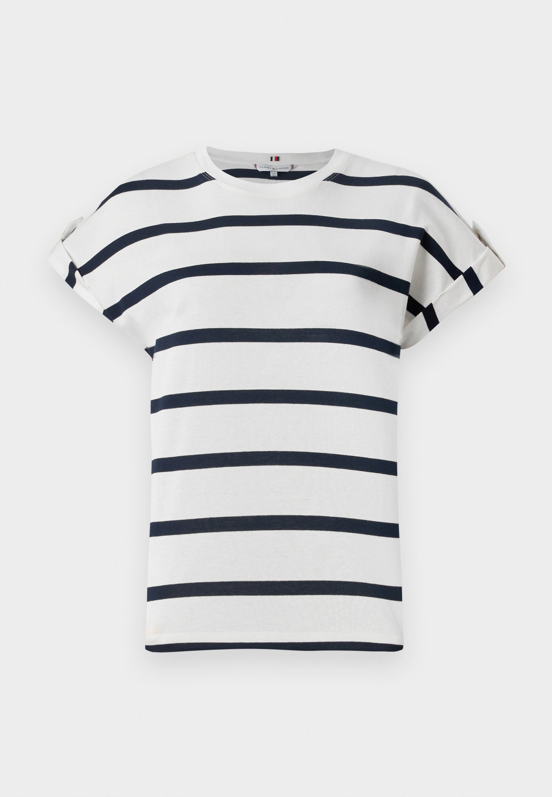 売れ筋商品|||トミー ヒルフィガー Tシャツ レディース トップス GOLD BUTTON TEE - Print T-shirt - dark night navy/ivory Tommy Hilfiger GOLD BUTTON TEE - T-shirt con stampa - dark