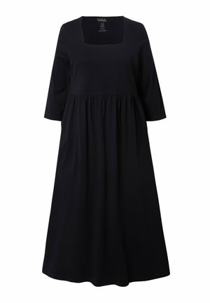Ulla Popken, A-LINIE CARREE-AUSSCHNITT 3/4-ARM - Robe en jersey - black