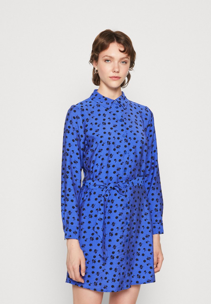 JDY JDYADALINE SHIRT DRESS - Rochie tip cămașă - dazzling blue/black