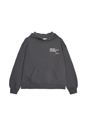 Terranova, FELPA CON STAMPA - Felpa con cappuccio - antracite