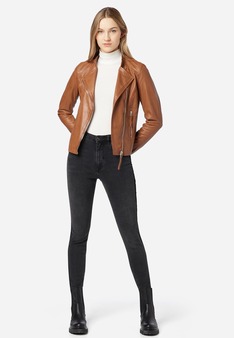 Damen Leichte Jacken | Ricano RYLEE Lederjacke cognac - MZ92738 Damen Leichte Jacken | Ricano RYLEE Lederjacke cognac - MZ92738
