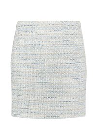 BOUCLÉ CASPIO - Minirock - hellblau mehrfarbig