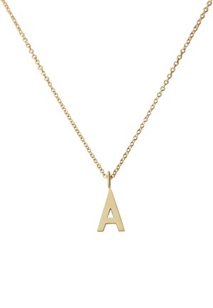HALSKETTE MIT GROß INITIAL CHARM GOLD (A-Z) - Halskette - gold-coloured