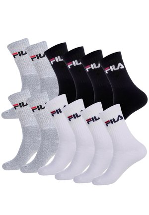 UNISEX CREW IM 12ER PACK - Chaussettes - black grey white