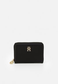 Tommy Hilfiger Damengeldbörse Schwarz – Elegantes Portemonnaie mit Münzfach