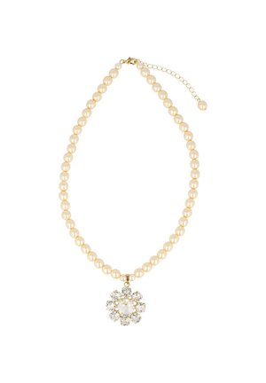 ANEMONE - Ketting - gold coloured cream and crystal
