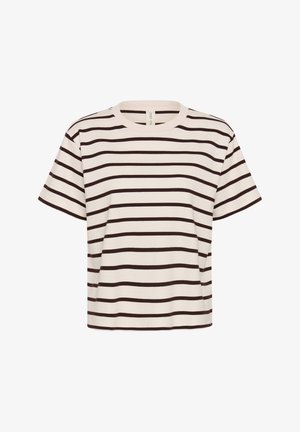 Part Two, ANNEPW - Basic T-shirt - dark navy stripe