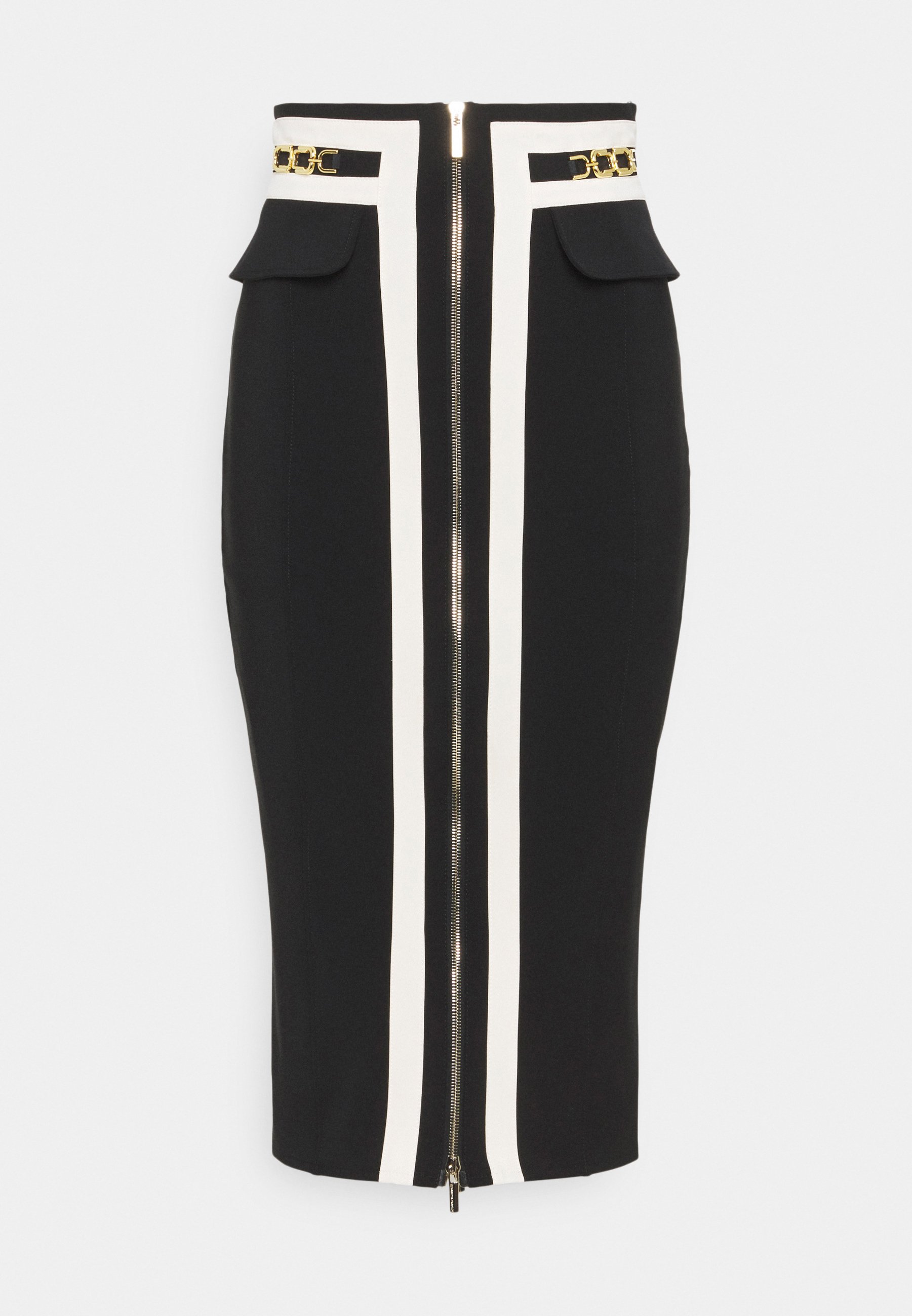 Elisabetta Franchi Gonna a tubino - nero/burro/nero - Zalando.it