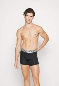 Calvin Klein Underwear BOXER BRIEF 3 PACK CKR STEEL MICRO - Apakšbikses - black/sparrow/garden topiary