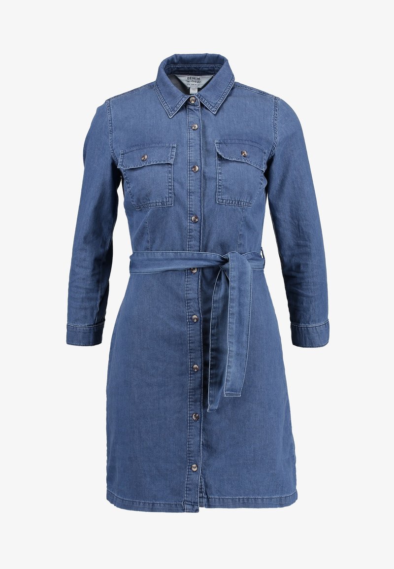 miss selfridge denim shirt dress Miss Selfridge - Denim Shirt Dress - Women - Cotton - 0 US