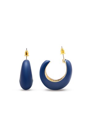 Earrings - navy blue