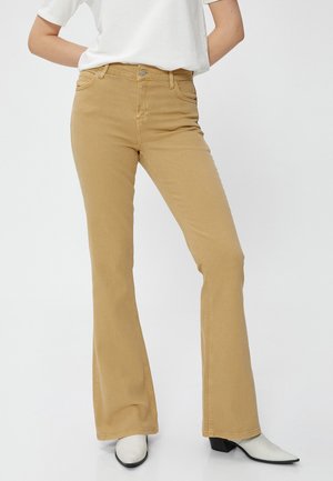 Flared Jeans - beige