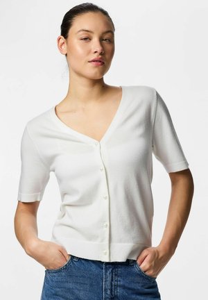 Pieces Kardigán - cloud dancer