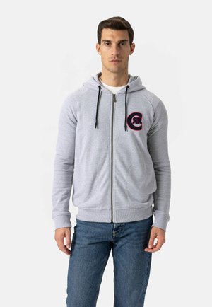 BORGHESE HOODIE - Sweatjacke - grey melange