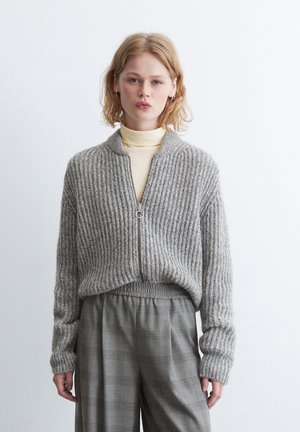 Marc O'Polo DENIM, ZIPPER - Neule - medium grey