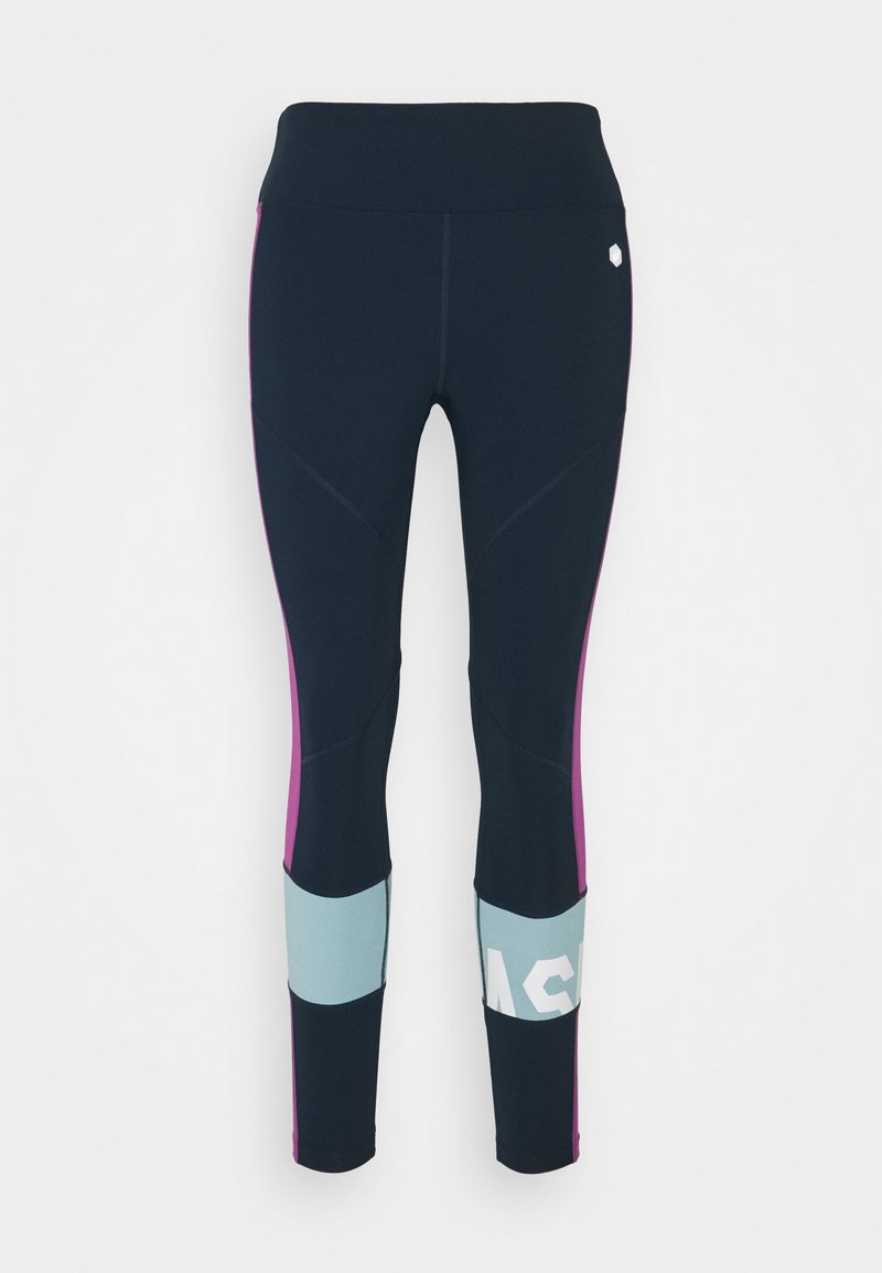 Damen Sportbekleidung | ASICS COLOR BLOCK CROPPED Tights french blue/digital grape/dunkelblau - LV11552 Damen Sportbekleidung | ASICS COLOR BLOCK CROPPED Tights french blue/digital grape/dunkelblau - LV11552