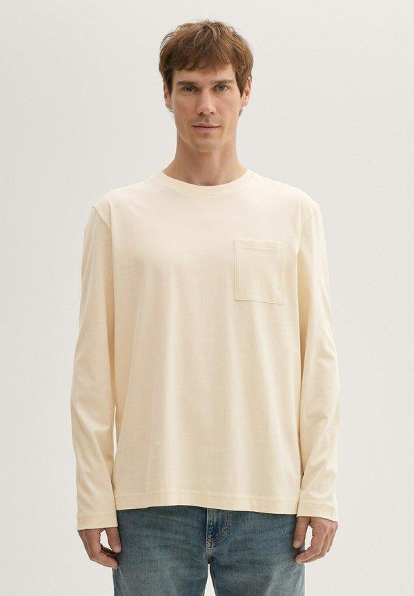 Langarmshirt - smooth light sand