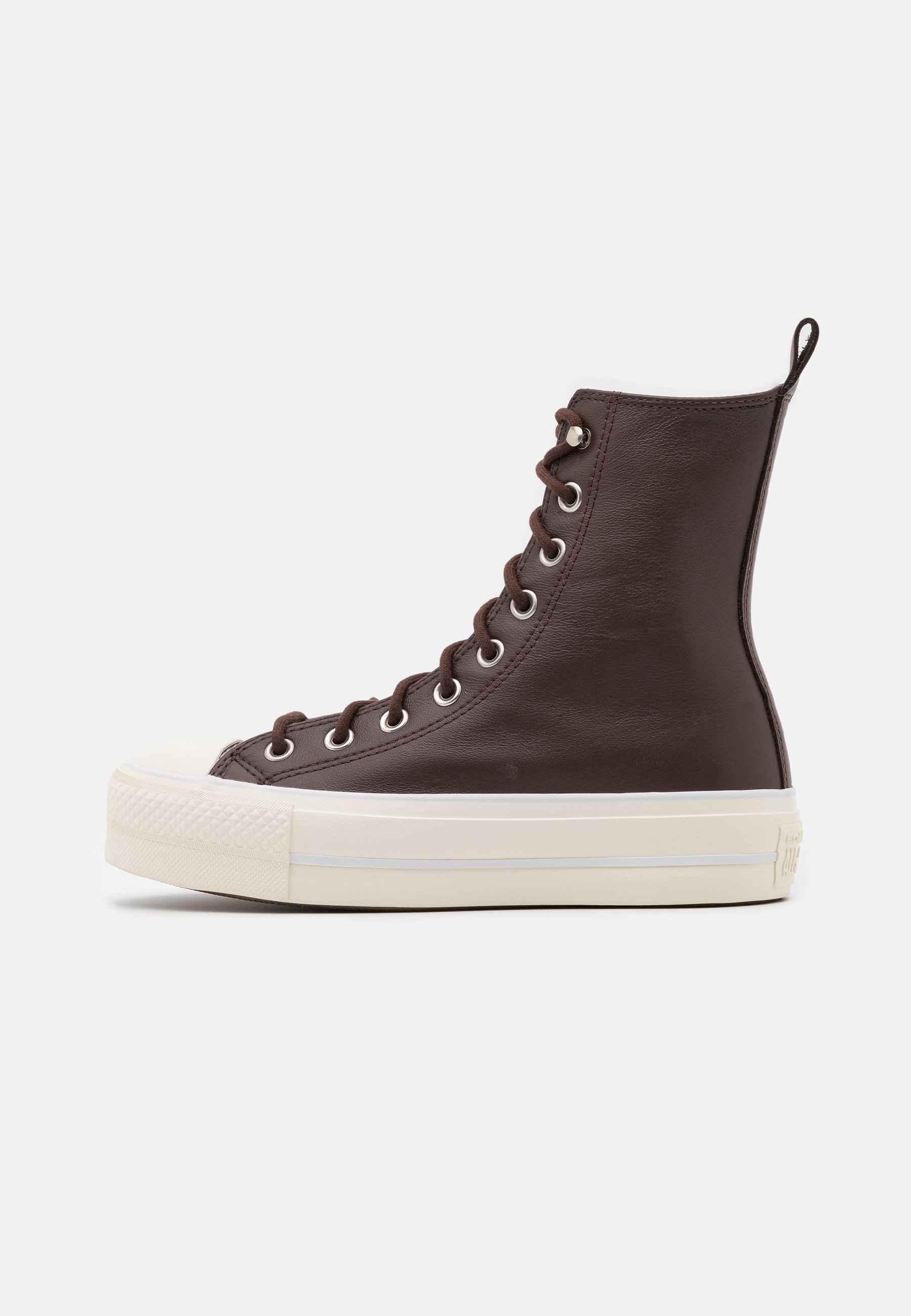 Converse CHUCK TAYLOR ALL STAR LIFT Höga sneakers dark Ny Converse All Star Känga Vintage Läder Höga Brun Skor för
