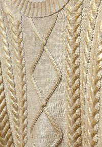 Mango Strickpullover - gold-coloured