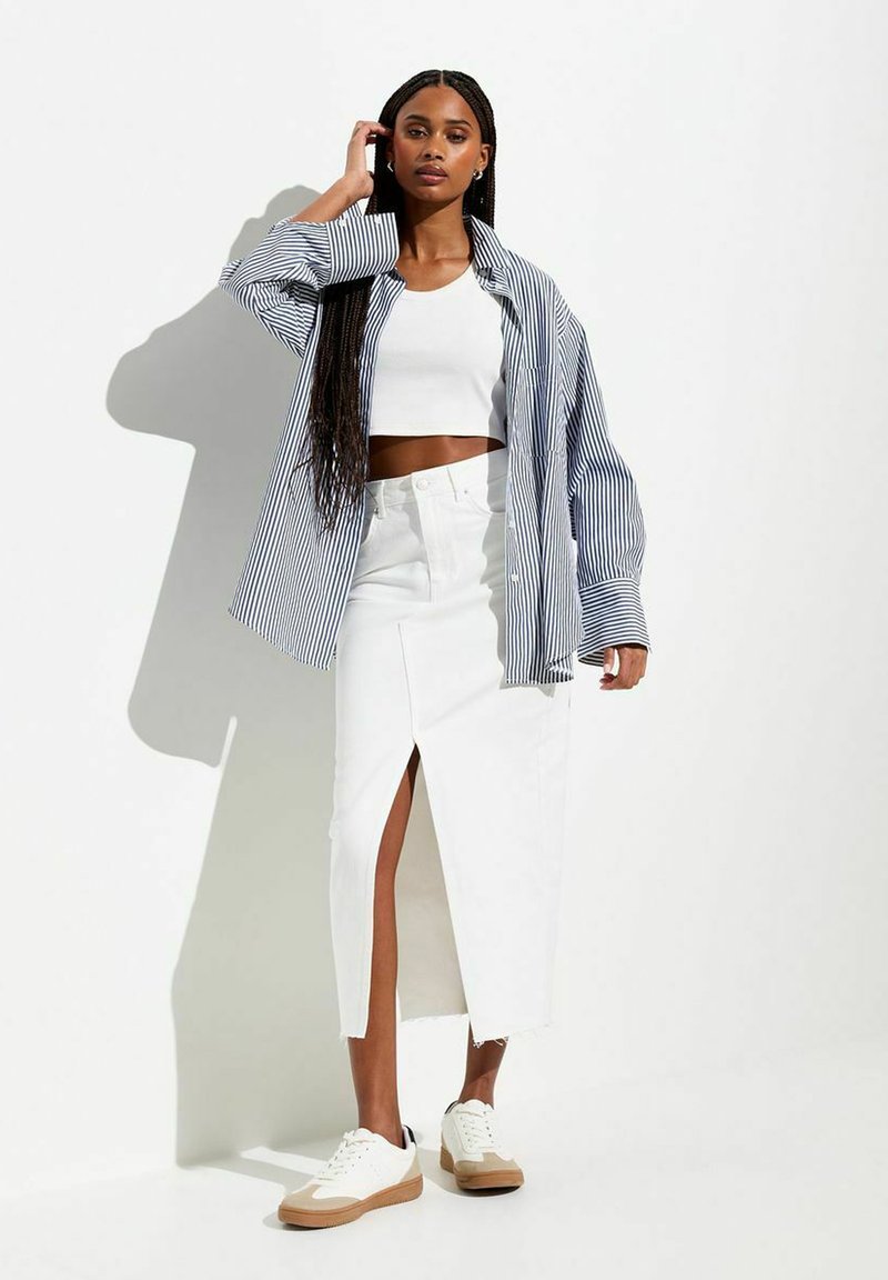 New Look Jeansrok wit