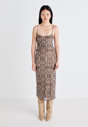 MIDI DRESS - Etuikjole - snake