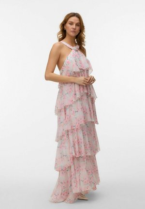 Vero Moda VMFELICIA RUFFLE MAXI - Alkalmi viselet - bright white