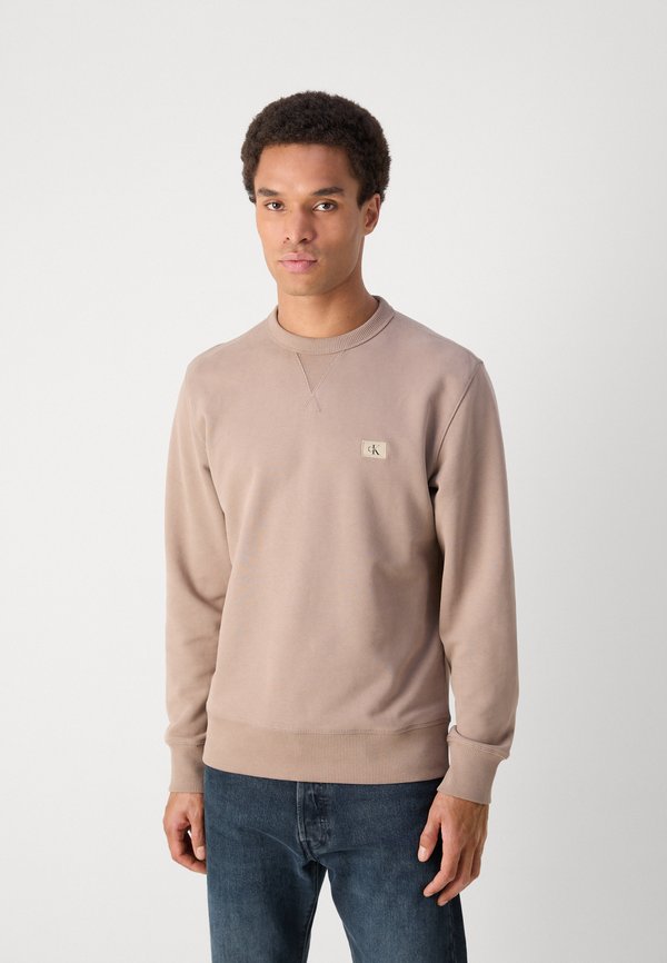 LABEL CREW NECK - Sweatshirt - taupe gray4