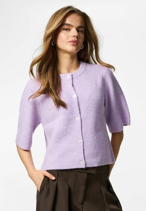 PCSILLY SS O-NECK NOOS BC - Strickjacke - pastel lilac