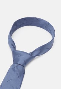 Calvin Klein MONOGRAM TIE - Cravate - iron blue