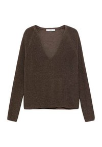 Stickad tröja - brown