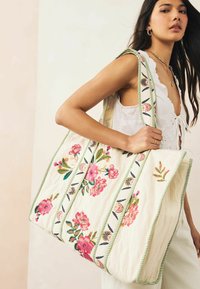 Next QUILTED SHOULDER - Handväska - neutral floral