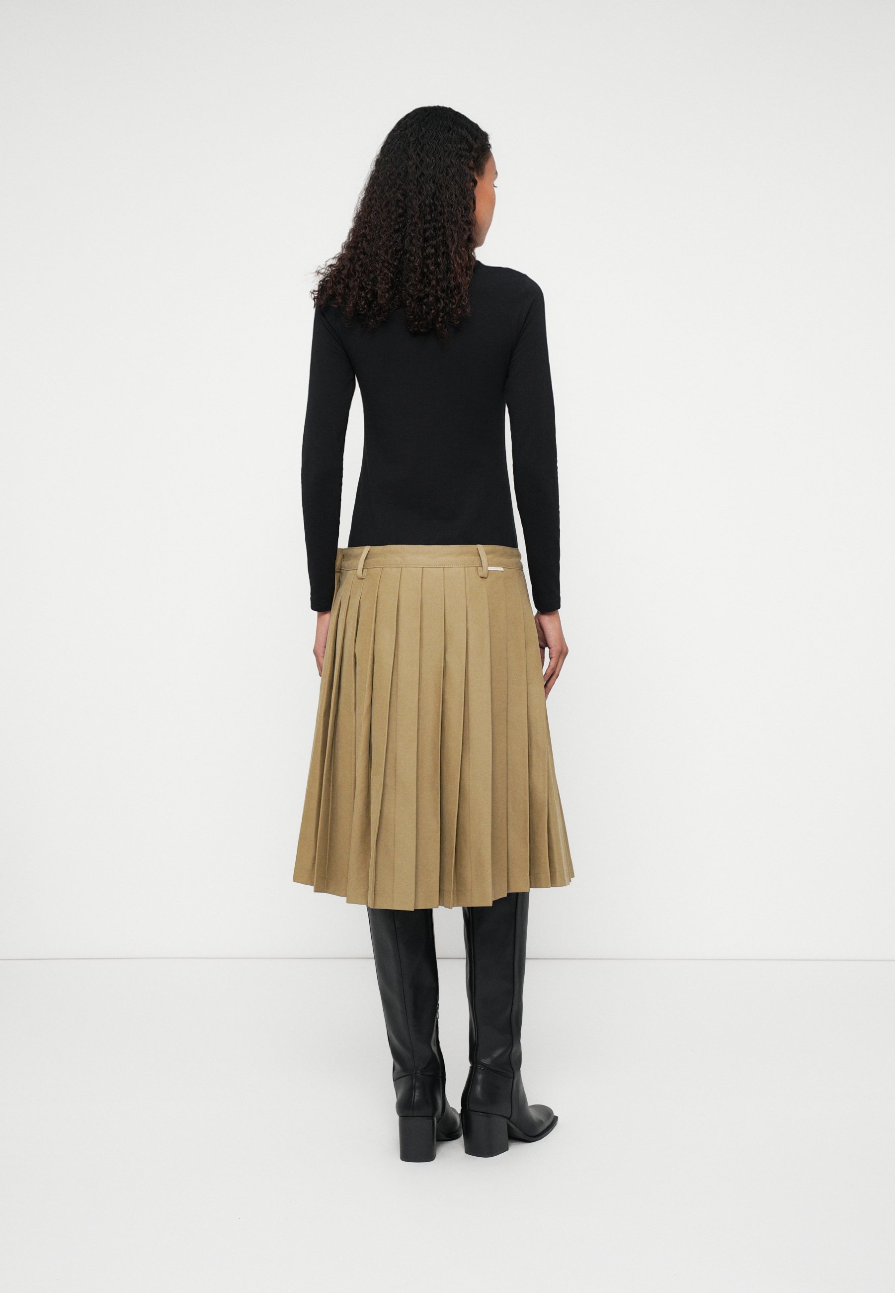 7 for all mankind PLEATED MIDI SKIRT COMFORT - Pleated skirt