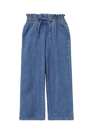 MID RISE ELASTIKBUND - Jeans Straight Leg - blau